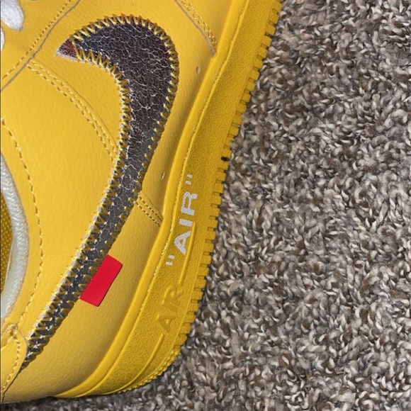 nike air force one off white “lemonade” - Picture 1 of 4